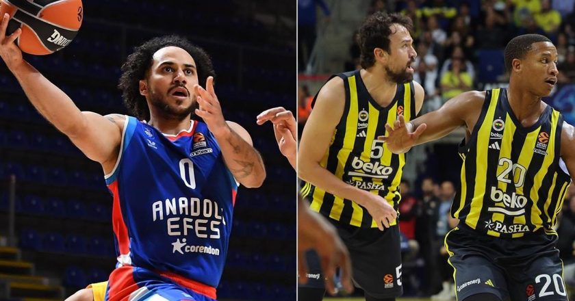Anadolu Efes ve F.Bahçe Beko geceyi mağlubiyetle noktaladı…