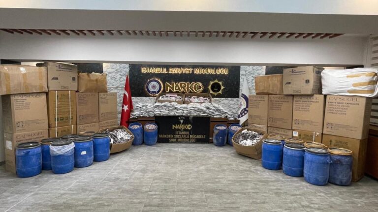 İstanbul’da 4.5 milyon sentetik farmasötik hap ele geçirildi
