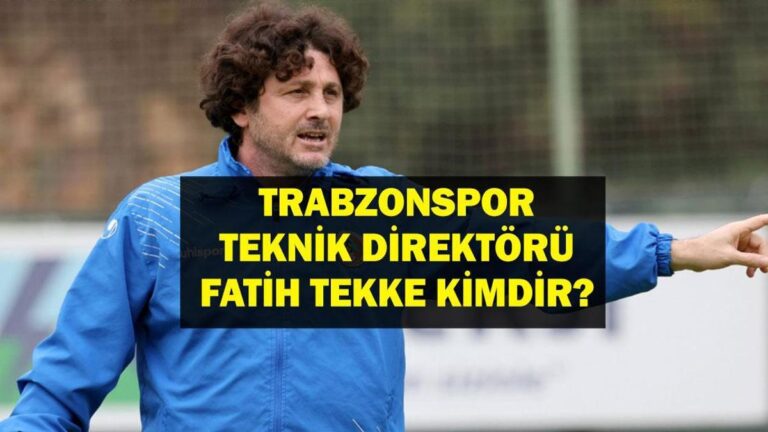 Fatih Tekke kimdir? Trabzonspor yeni koç Fatih Tekke kaç yıl, nerede? Şenol Güruş evine geldi!