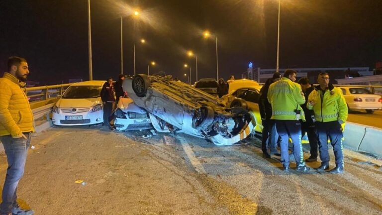 Ankara’da 9 araçta trafik kazası