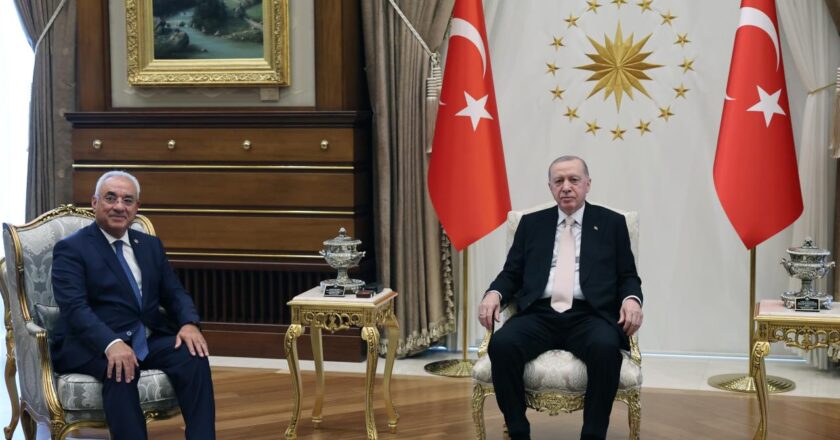 Başkan Erdoğan Başkan DSP Aksakal’ı kabul etti