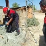 Şanliurfa’da çimento altına sıkışmış 2 kedi kurtarıldı