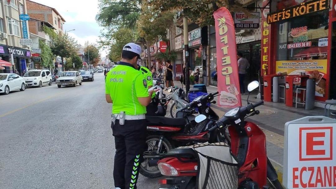 Çorum 2'deki trafikten 20 motosiklet yasaklandı